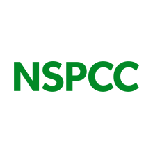 NSPCC logo - Green Capital letters on a white backgroud